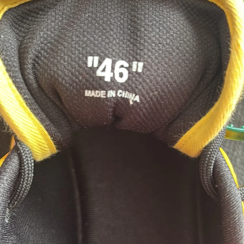 Vibrant Yellow and Red Sneakers - Picture 10 of 14